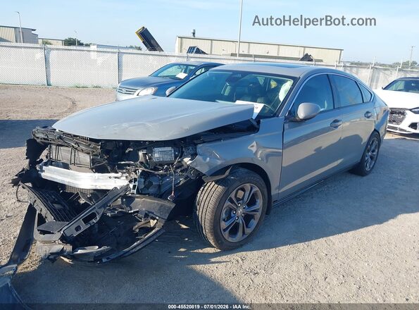 1HGCY2F6XRA070644 2024 HONDA ACCORD Gray Przód lewy