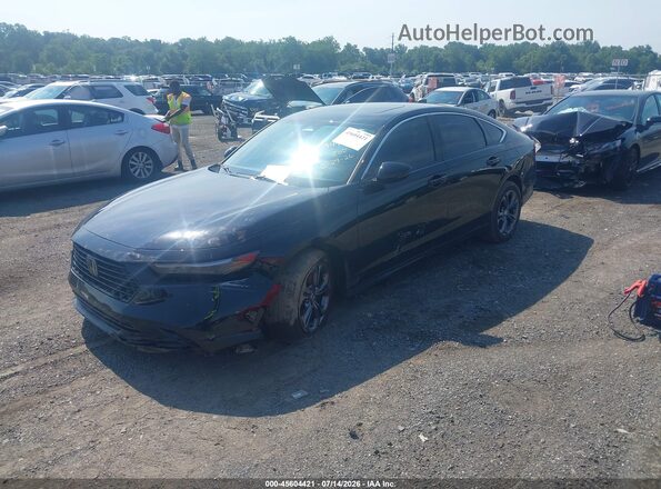 1HGCY2F6XSA015956 2025 HONDA ACCORD Black Առջևի ձախ երեք քառորդ տեսարան