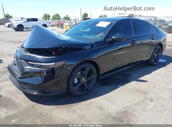 1HGCY2F70TA028936 2026 HONDA ACCORD Black Առջևի ձախ երեք քառորդ տեսարան
