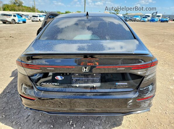 1HGCY2F71RA077457 2024 HONDA ACCORD Черный Вид сзади