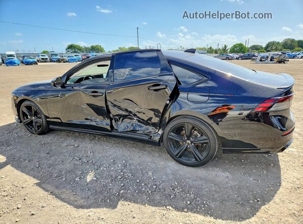 1HGCY2F71RA077457 2024 HONDA ACCORD Черный Задняя левая четверть