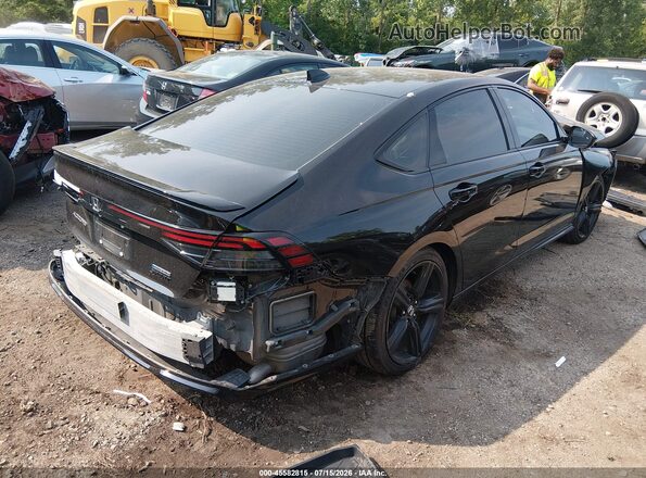1HGCY2F72PA030452 2023 HONDA ACCORD Черный Задняя правая четверть