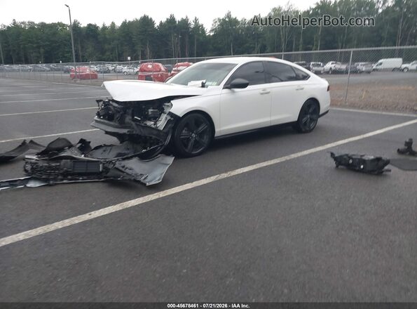 1HGCY2F72RA044239 2024 HONDA ACCORD White წინა მარცხენა ხედი სამი მეოთხედიდან