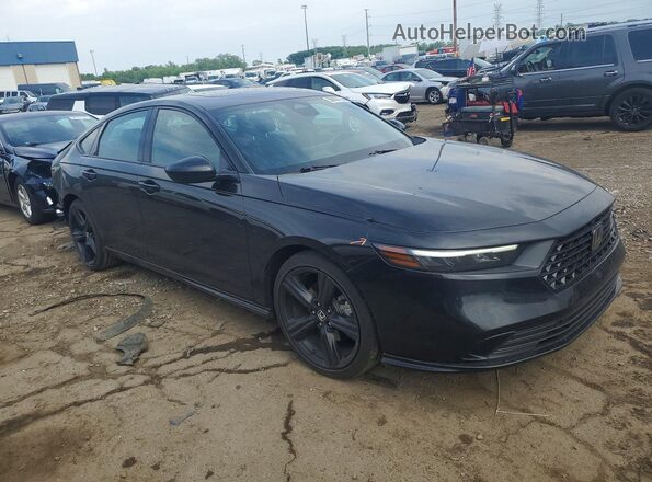 1HGCY2F72RA055760 2024 HONDA ACCORD Черный Передняя правая четверть