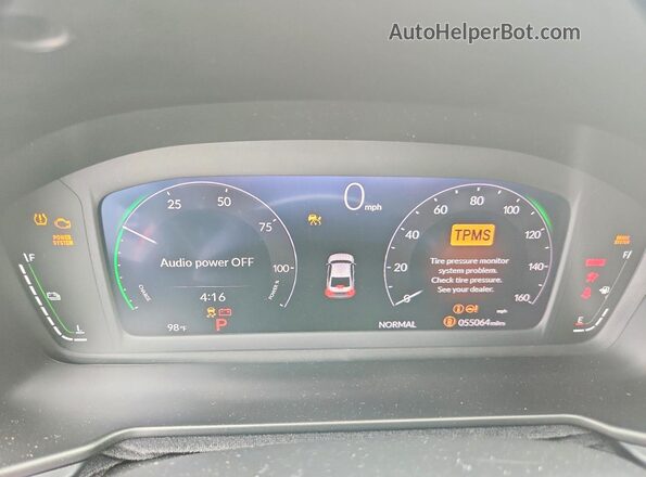 1HGCY2F73PA056199 2023 HONDA ACCORD White ხელსაწყოთა პანელის ხედი