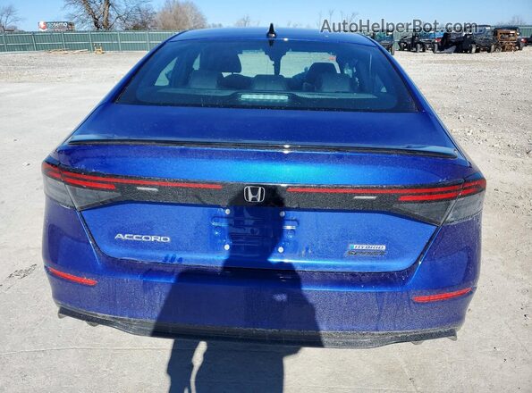 1HGCY2F74PA058110 2023 HONDA ACCORD Blue უკანა ხედი
