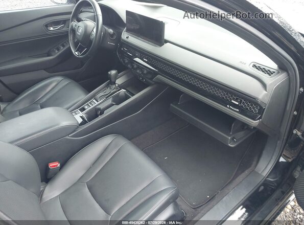 1HGCY2F74RA005359 2024 HONDA ACCORD Black წინა სალონის ხედი