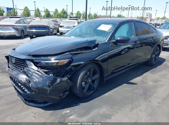 1HGCY2F74TA027823 2026 HONDA ACCORD Black Առջևի ձախ երեք քառորդ տեսարան