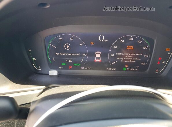 1HGCY2F76SA046579 2025 HONDA ACCORD White Widok zestawu wskaźników