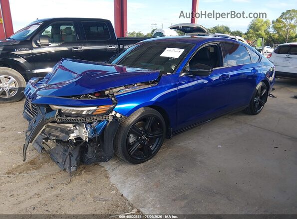 1HGCY2F77PA034870 2023 HONDA ACCORD Blue წინა მარცხენა ხედი სამი მეოთხედიდან