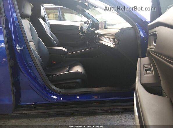 1HGCY2F77PA034870 2023 HONDA ACCORD Blue წინა სალონის ხედი