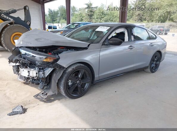 1HGCY2F78PA024350 2023 HONDA ACCORD Silver წინა მარცხენა ხედი სამი მეოთხედიდან