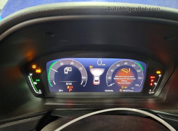 1HGCY2F79PA005726 2023 HONDA ACCORD Blue Widok zestawu wskaźników