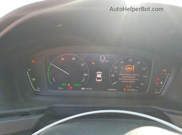 1HGCY2F79PA063190 2023 HONDA ACCORD Red Instrument cluster view