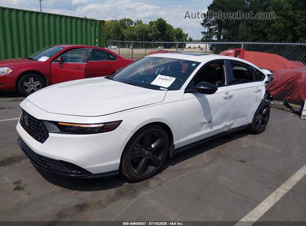 1HGCY2F79PA065182 2023 HONDA ACCORD Белый Передняя левая четверть