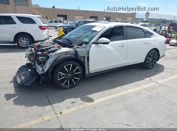 1HGCY2F80SA036882 2025 HONDA ACCORD White Առջևի ձախ երեք քառորդ տեսարան