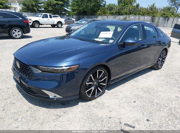 1HGCY2F80SA085306 2025 HONDA ACCORD Blue წინა მარცხენა ხედი სამი მეოთხედიდან