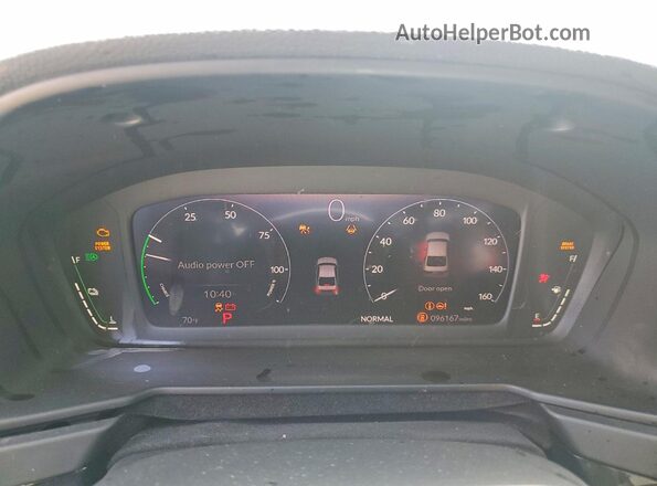 1HGCY2F82PA040522 2023 HONDA ACCORD Silver Instrument cluster view