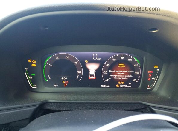 1HGCY2F82RA085964 2024 HONDA ACCORD Blue Widok zestawu wskaźników