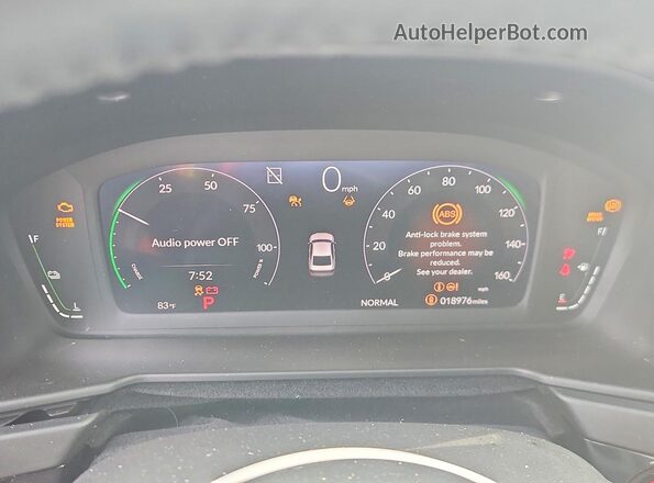 1HGCY2F82SA068202 2025 HONDA ACCORD Белый Вид щитка приборов