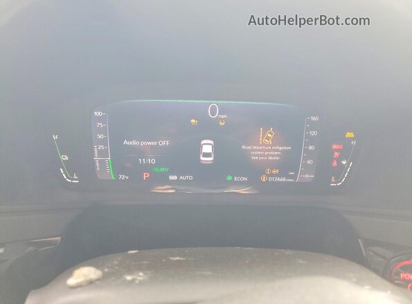 1HGCY2F82SA081211 2025 HONDA ACCORD Blue Սարքավորումների վահանակի տեսք