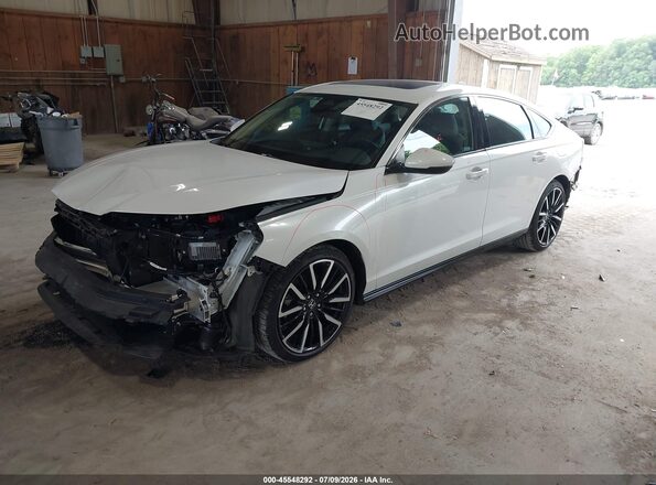 1HGCY2F83RA075556 2024 HONDA ACCORD White წინა მარცხენა ხედი სამი მეოთხედიდან