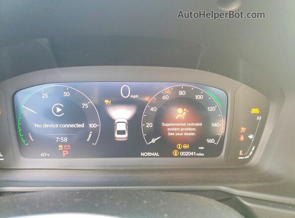1HGCY2F84TA021366 2026 HONDA ACCORD White ხელსაწყოთა პანელის ხედი