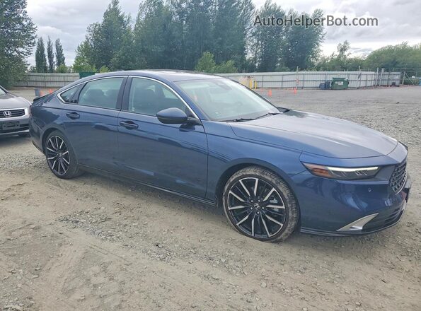 1HGCY2F85RA086963 2024 HONDA ACCORD Blue Передня права чверть