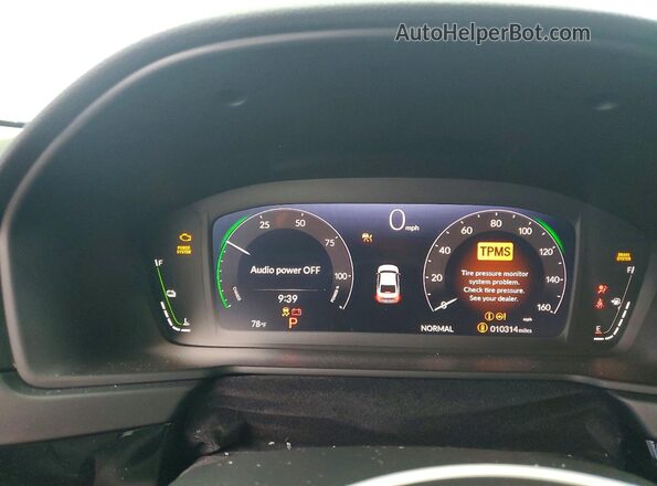 1HGCY2F85SA031015 2025 HONDA ACCORD White Instrument cluster view