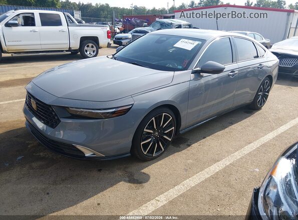 1HGCY2F85SA056996 2025 HONDA ACCORD Gray წინა მარცხენა ხედი სამი მეოთხედიდან