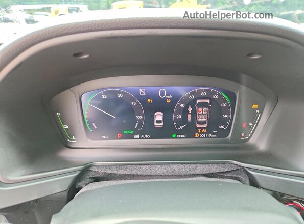 1HGCY2F86SA000825 2025 HONDA ACCORD White Вид щитка приладів