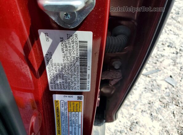 1HGCY2F87RA006403 2024 HONDA ACCORD Red ძრავის განყოფილების ხედი