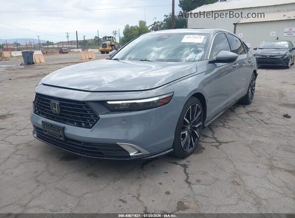 1HGCY2F88PA050004 2023 HONDA ACCORD Gray Առջևի ձախ երեք քառորդ տեսարան