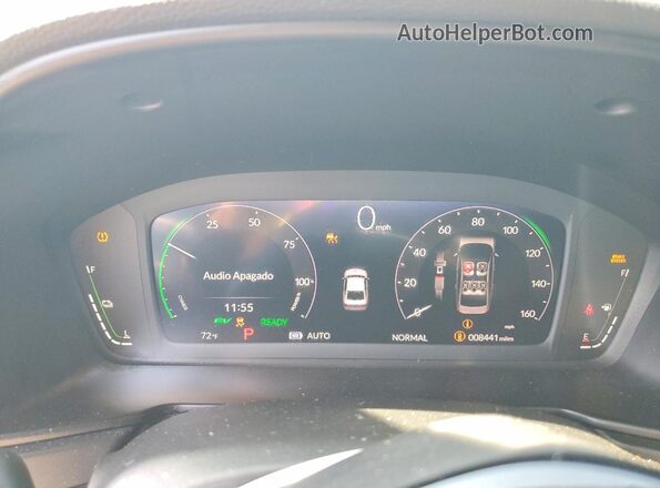 1HGCY2F88SA056975 2025 HONDA ACCORD Gray Widok zestawu wskaźników