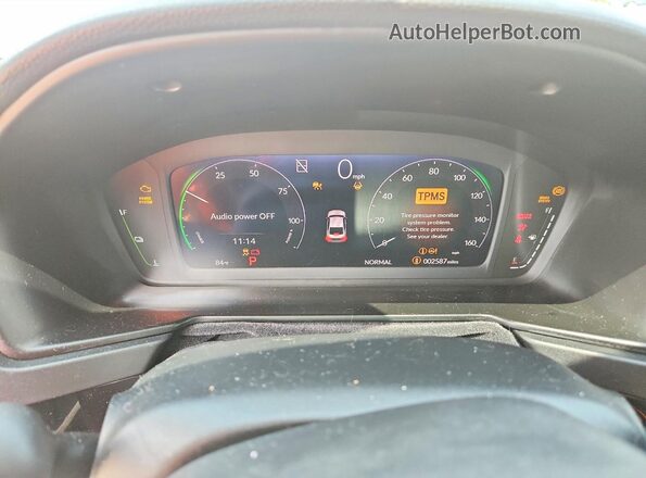 1HGCY2F88SA066521 2025 HONDA ACCORD White Vista del cuadro de instrumentos