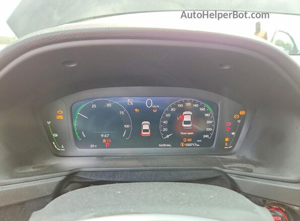1HGCY2F88SA800011 2025 HONDA ACCORD Black Instrument cluster view