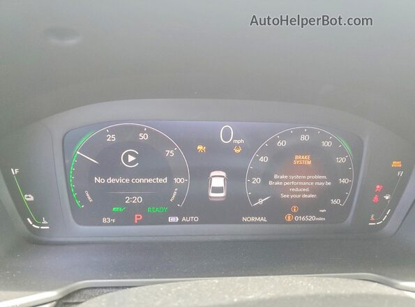 1HGCY2F89SA027890 2025 HONDA ACCORD Blue Instrument cluster view