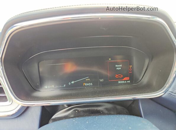 1LN6L9BC0K5607448 2019 LINCOLN CONTINENTA Blue Вид щитка приладів
