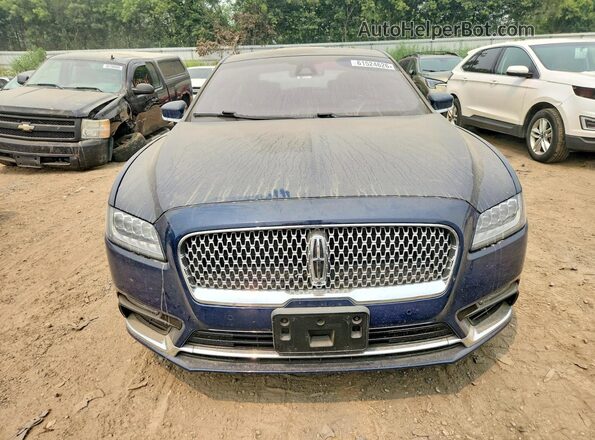 1LN6L9BC0K5607448 2019 LINCOLN CONTINENTA Blue Вид спереду