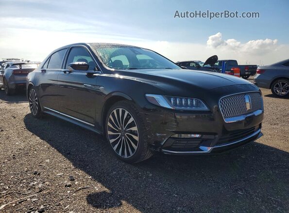 1LN6L9BC3H5618808 2017 LINCOLN CONTINENTA Black Przód prawy