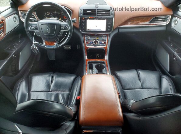 1LN6L9BC5H5616879 2017 LINCOLN CONTINENTA Black Widok deski rozdzielczej