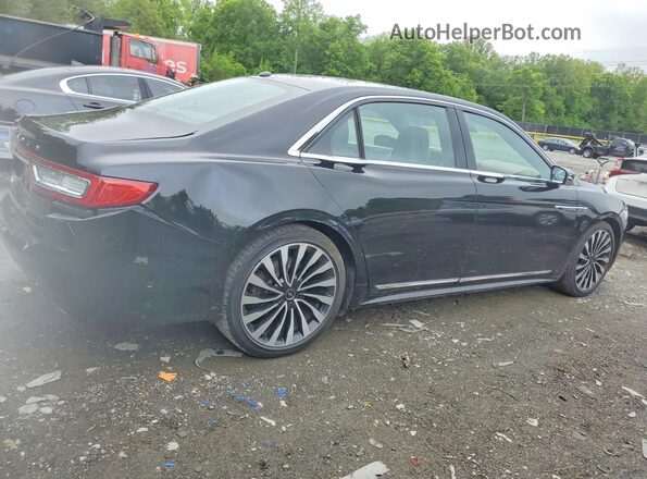 1LN6L9BC5H5616879 2017 LINCOLN CONTINENTA Black Tył prawy