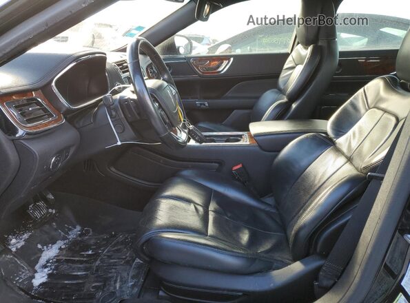 1LN6L9NP2K5611564 2019 LINCOLN CONTINENTA Black წინა სალონის ხედი