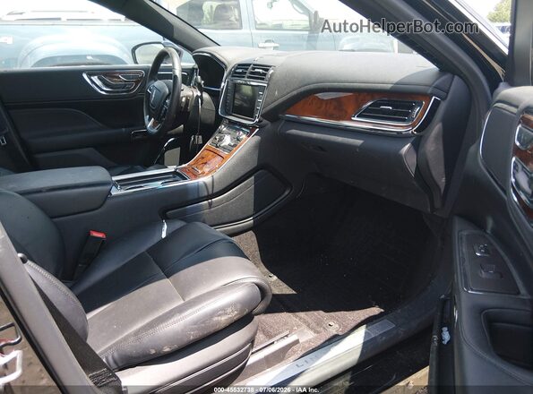 1LN6L9NP4H5623739 2017 LINCOLN CONTINENTA Black წინა სალონის ხედი