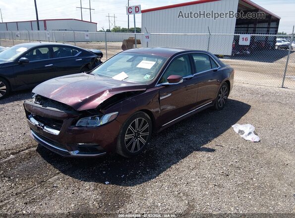 1LN6L9RP0H5608276 2017 LINCOLN CONTINENTA Burgundy Front left