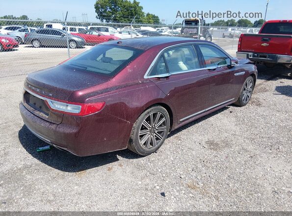 1LN6L9RP0H5608276 2017 LINCOLN CONTINENTA Burgundy Rear right