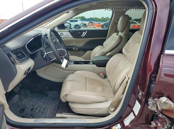 1LN6L9RP7H5636737 2017 LINCOLN CONTINENTA Burgundy Front interior view