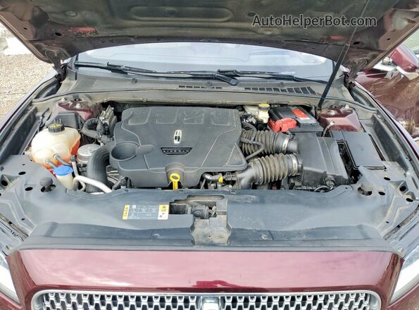 1LN6L9RP7H5636737 2017 LINCOLN CONTINENTA Burgundy Rear interior view