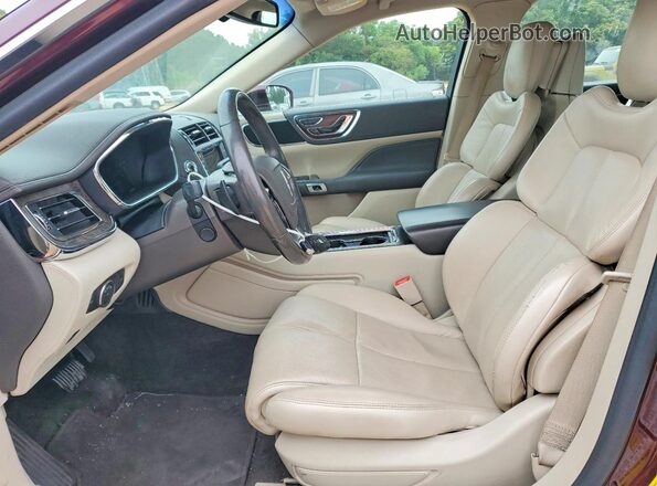1LN6L9RP8H5612074 2017 LINCOLN CONTINENTA Burgundy წინა სალონის ხედი