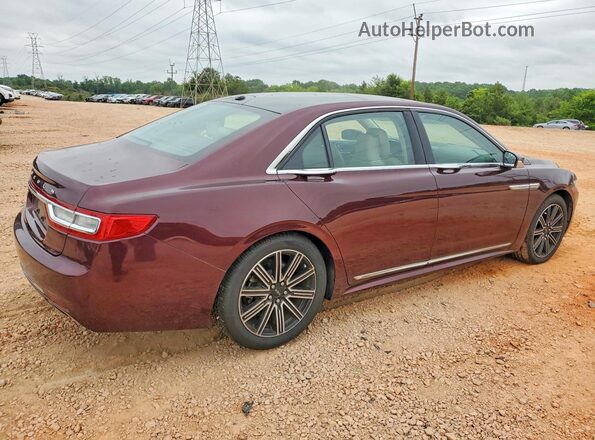 1LN6L9RP8H5612074 2017 LINCOLN CONTINENTA Burgundy უკანა მარჯვენა